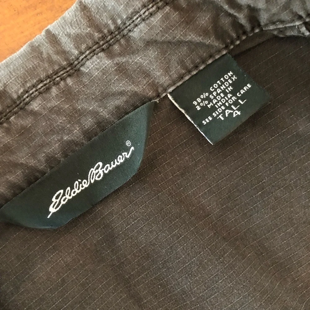 Eddie Bauer Green Canvas Jacket - Picture 3 of 4
